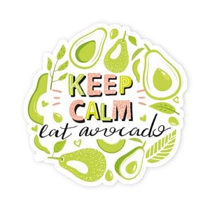 Eat Avocado Sticker | Vinyl Stickers