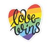 Love Wins Sticker | Vinyl Stickers