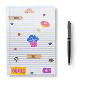 Lines Softcover Notebook - Ruled
