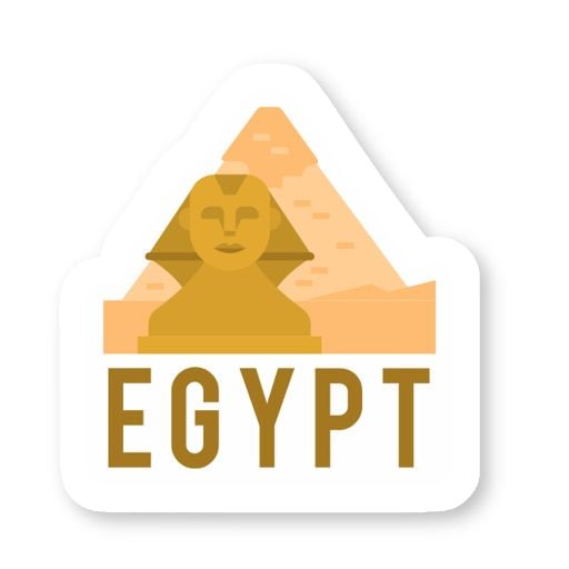 Egypt Sticker Vinyl Stickers Seedhi Jalebi