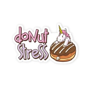 Donut Stress Sticker | Vinyl Stickers