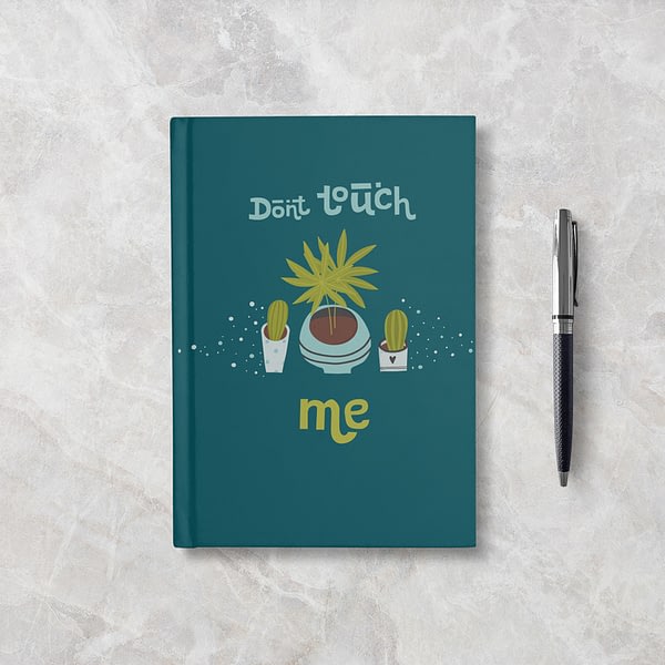 Don't Touch Me Softcover Notebook - Ruled