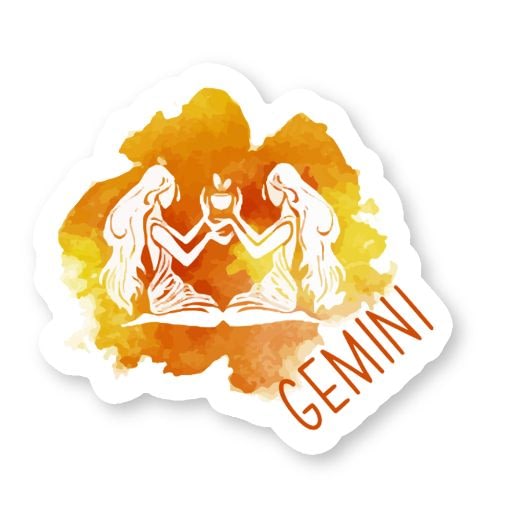 Gemini Zodiac Sticker | Vinyl Stickers